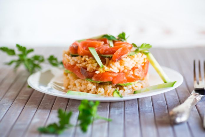 Risotto al salmone