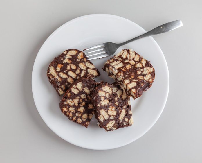 Salame al cioccolato con cacao